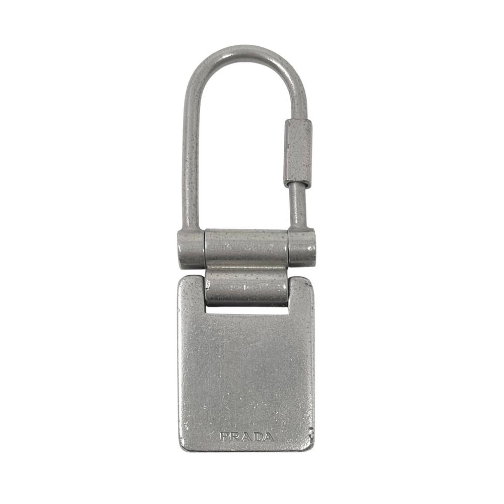 Prada Metal Keychain / Bag Charm